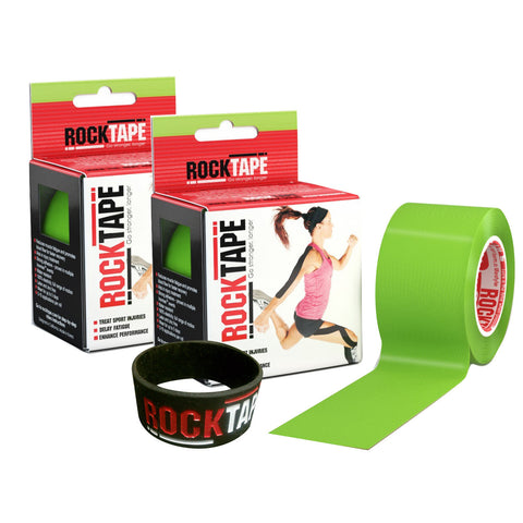 2 ROLL COMBO PACK Kinesiology Tape Lime Green