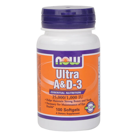 A & D-3 Ultra 25000/1000 IU 100 SGELS