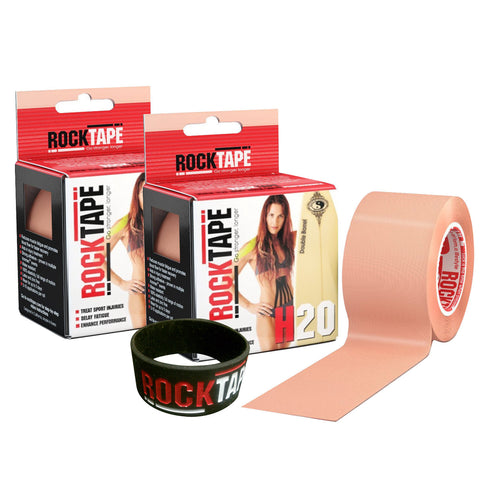 2 ROLL COMBO PACK Kinesiology Tape H2O Beige