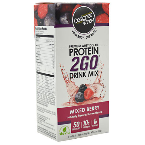 Premium Whey Isolate Protein 2Go, Mixed Berry