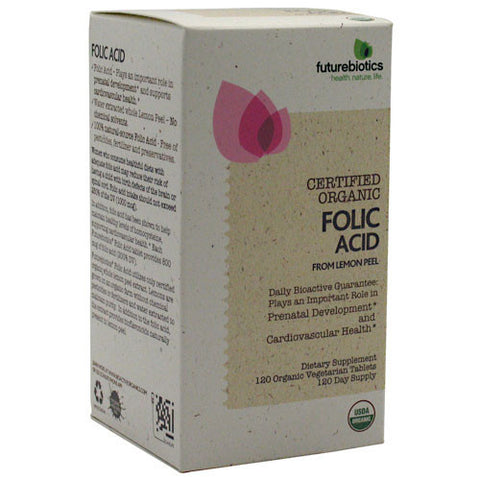 Certified Organic Folic Acid, 120 Tablets