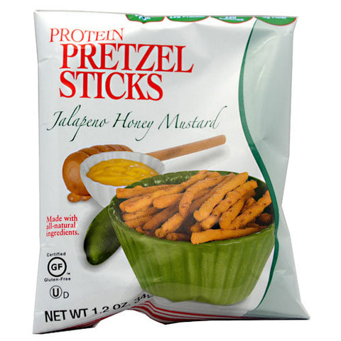 Protein Pretzel Sticks Jalapeno Honey Mustard 6/1.2oz Bags
