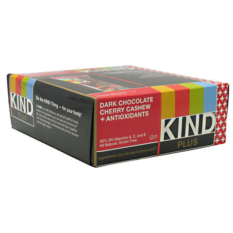 Kind Plus, Dark Chocolate Cherry Cashew + Antioxidants