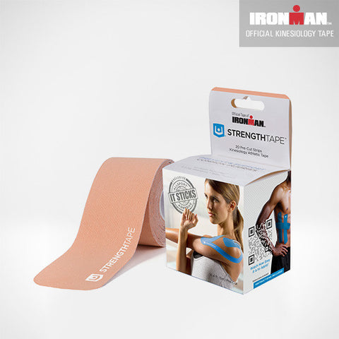Kinesiology Tape - 16.4' (5m) Roll of 10" Precut Strips Beige