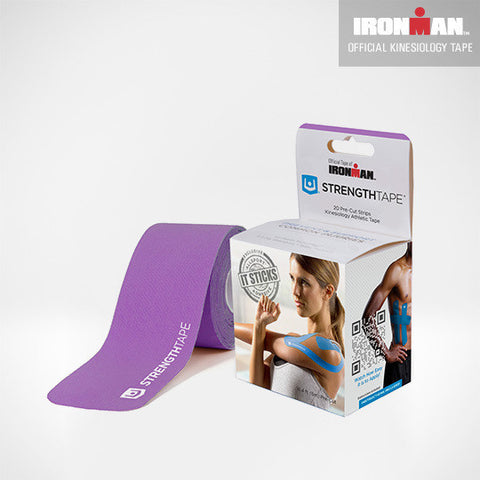 Kinesiology Tape - 16.4' (5m) Roll of 10" Precut Strips Lavender