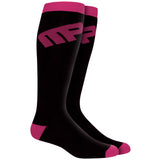Knee Socks One Size Fits Most Black/Pink