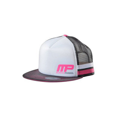 Foamy Mesh Snap Back Hat Pink Logo