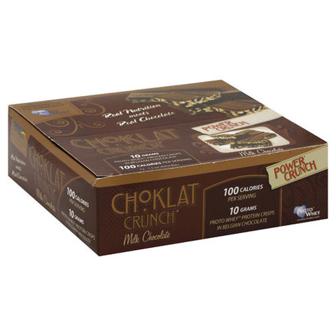 Protein Crisps, in Belgian Chocolate, Milk Chocolate