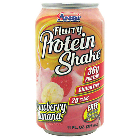 Flurry Protein Shake, Strawberry Banana