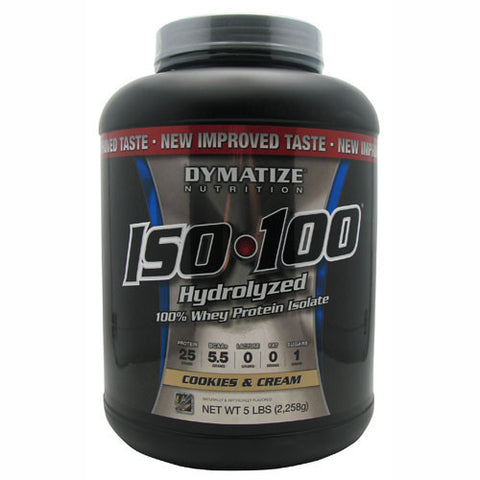 ISO100 Hydrolyzed 100% Whey Protein Isolate Cookies & Cream -- 5 lbs