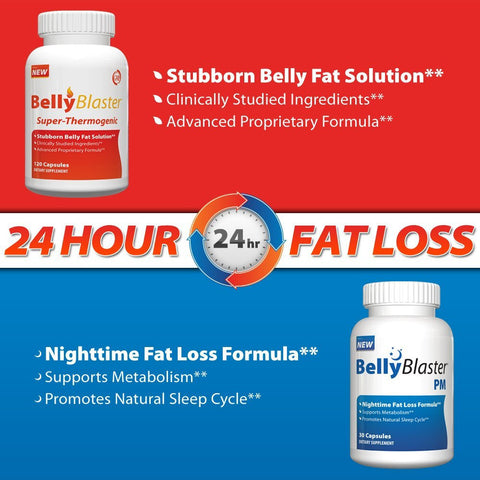 24 Hour Weight Loss System - Loss Weight Fast - 2 Bottle Combo - 30 Day Supply