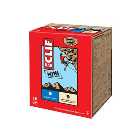 Mini Energy Bar Variety Pack Chocolate Chip/ White Chocolate Macadamia Nut Box of 18