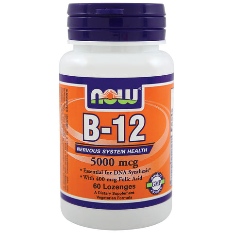 B-12 5000 mcg + Folic Acid 60 TABS