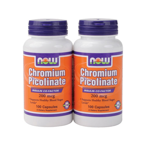 Chromium Picolinate 200 mcg - 100 Caps 2 Pack