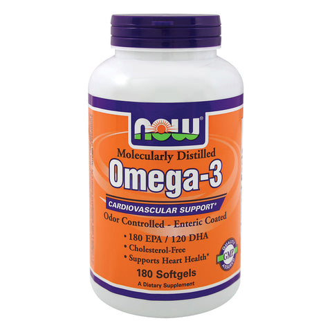 Omega-3 1000 mg Molecularly Distilled 180 SGELS