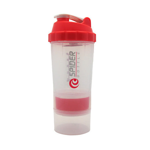 SpiderMix Maxi 2 Go Shaker Bottle - Clear/Red Scale: 20oz (Cup: 30oz)