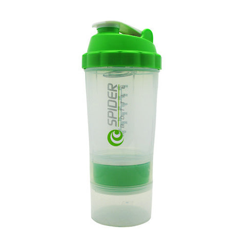 SpiderMix Maxi 2 Go Shaker Bottle - Clear/Green Scale: 20oz (Cup: 30oz)