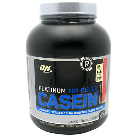 Platinum Tri-Celle Casein, Strawberry Indulgence