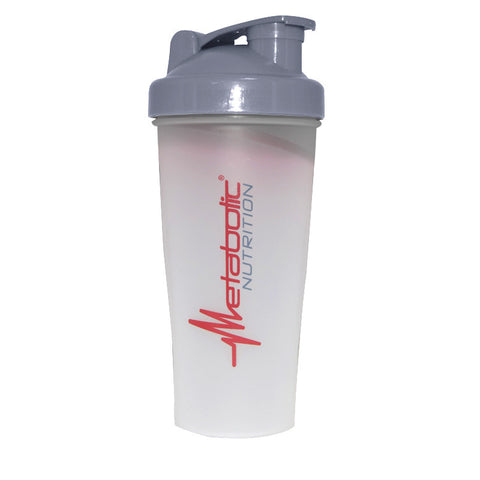 Shaker Bottle 20 Oz White/Silver