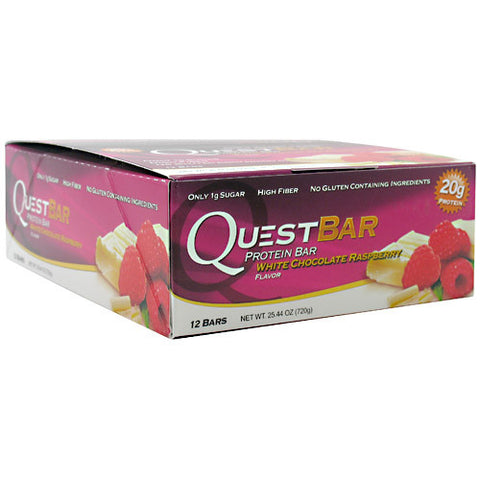Quest Protein Bar, White Chocolate Raspberry