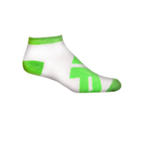 Low Socks Ones Size Fits Most White/Green