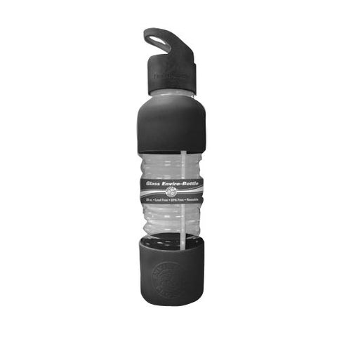 Personal Glass Bottle 20-Ounce Black