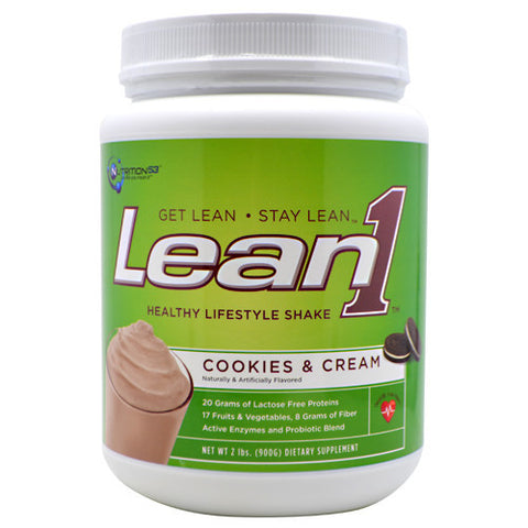 Lean 1 Cookies N Creme 2lb 1 Tub