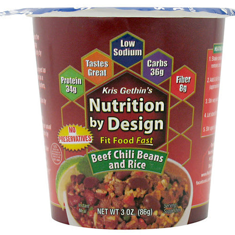 Fit Meal, Beef Chili Beans and Rice 3oz
