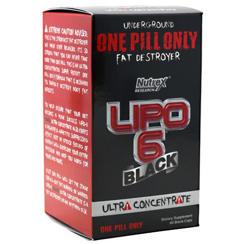 Lipo-6 Black Ultra Concentrate, 60 Black-Caps