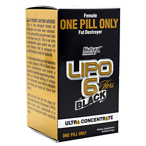 Lipo-6 Hers Black Ultra Concentrate, 60 Black-Caps