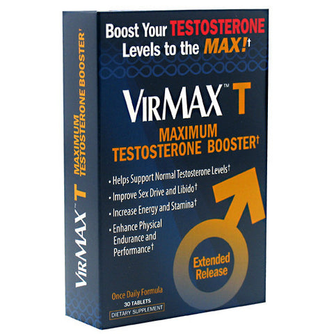 VirMax T Testoserone Booster, 30 Tablets