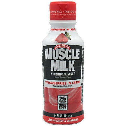 Muscle Milk RTD, Strawberries 'N Creme 12/14oz