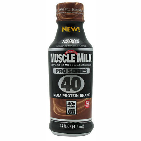 Muscle Milk Pro Series 40 Knockout Chocolate 12/14oz