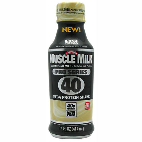 Muscle Milk Pro Series 40 Intense Vanilla 12/14oz