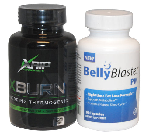 Belly Blaster PM / XRIP XBurn Thermogenic Daily with Stem Free night Weight Loss.