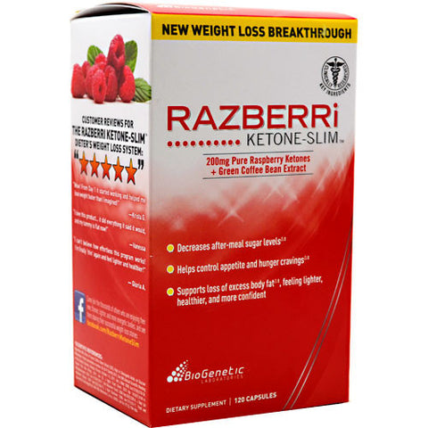 Razberri Ketone-Slim, 120 Capsules