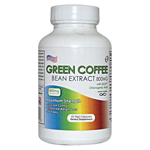 Green Coffee Bean Extract With GCA - 800mg 60 Ct.