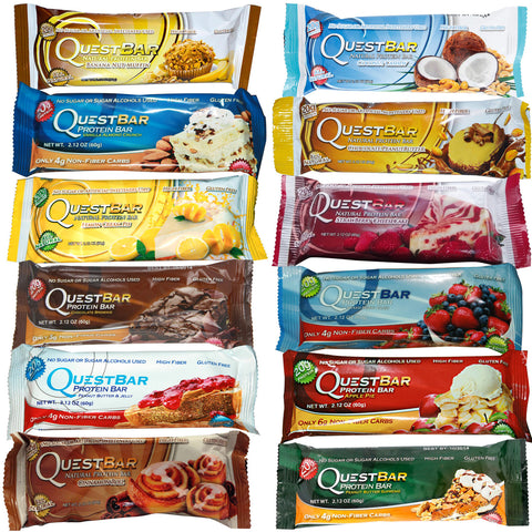 Apple Pie, PeanutButter & Jelly, PeanutButter Supreme, Lemon Cream Pie, Mixed Berry Bliss, Coconut Cashew, Banana Nut Muffin, Strawberry Cheesecake, Chocolate Brownie, Cinnamon Roll, Vanilla Almond Crunch, Chocolate PeanutButter