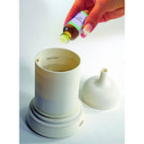 GreenAir Porcelain Vase Aroma Diffuser, Silver Flowers