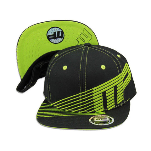 MP Lines Snapback Hat Black Adjustable