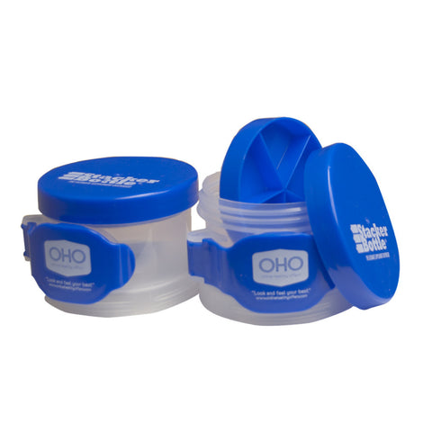 Stacker Bottle The Ultimate Supplement & Storage Dispenser (onlinehealthyoffers blue)